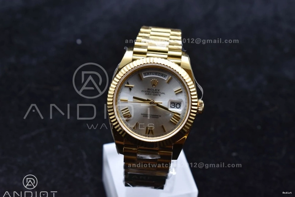 Edition 664 Date Effortless YG Silver Day Dial 228238 Best Roman Weight) President Bracelet 40 1:1 On ARF VR3255 (Gain 0706
